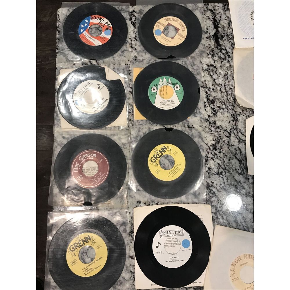 58‎ Record Lot Of 45's Mostly Sqaure Dance- Top-Kalox- Mac Gregor- Blue Star ⭐️